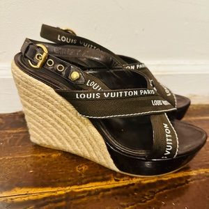Louis Vuitton Wedges Heels with Logo size 39